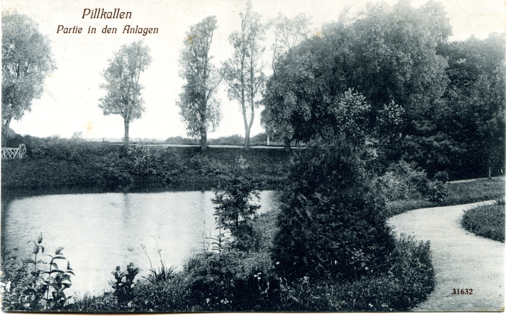 Pillkallen, Kreisstadt, Partie an den Anlagen