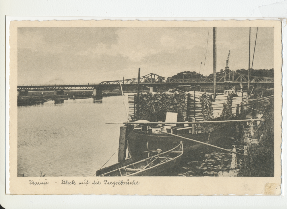Tapiau, Blick auf die Pregelbrücke