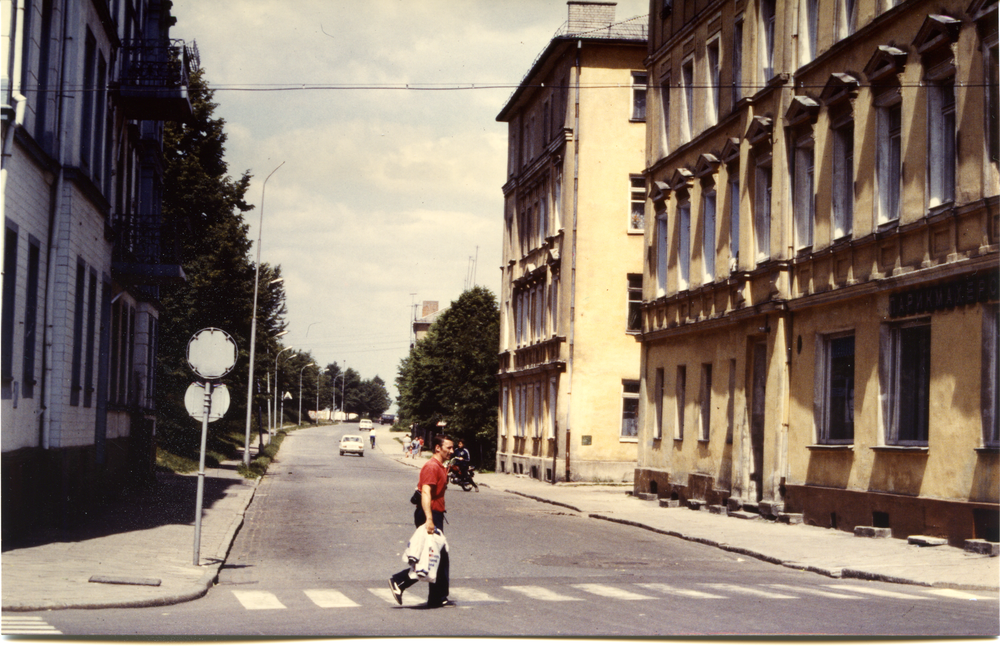 Tilsit (Советск), Blick von der  ehemaligen Hohen Straße in die Kasernenstraße