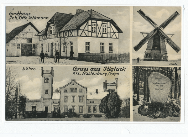 Jäglack, Gasthaus, Mühle, Schloß, Denkmal