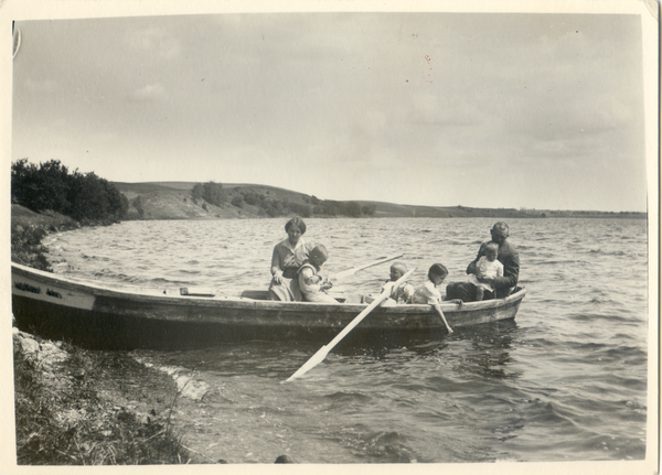 Rhein Kr. Lötzen, Familienausflug ans Steilufer des Rheiner See