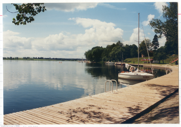 Rhein Kr. Lötzen, Rheiner See, Bootssteg