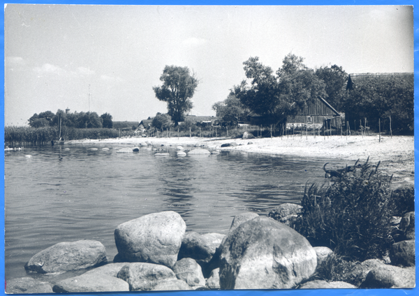 Rinderort, Blick auf den Ort von der Haffseite