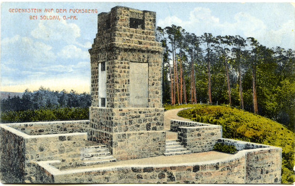 Soldau, Gedenkstein auf dem Fuchsberg