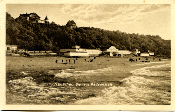 Rauschen Kr. Samland, Strand mit Strandhalle