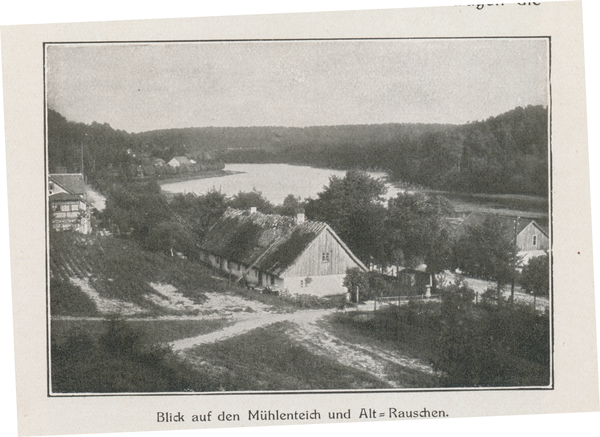 Rauschen Kr. Samland, Blick auf den Mühlenteich und Alt- Rauschen