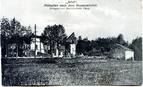 Pillkallen, Kreisstadt, Zerstörte Villa Belitz