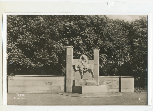 Tapiau, Denkmal für die Gefallenen des Ersten Weltkrieges