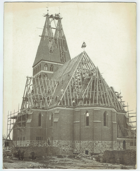 Osterode (Ostpr.), Ev. Stadtkirche im Bau