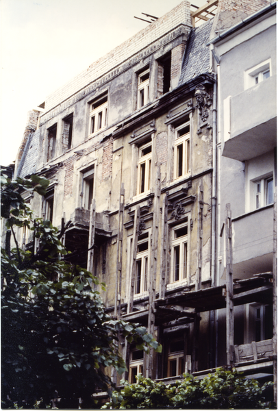 Tilsit (Советск), Haus Nr. 10 in der ehemaligen Hohen Straße neben der Volksbank wird restauriert