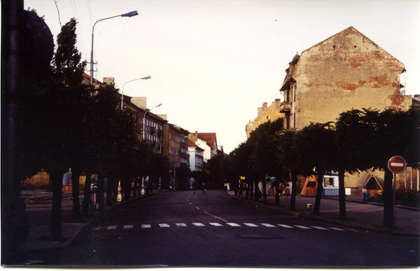 Tilsit (Советск), Ehemalige Hohe Straße von der Kreuzung Langgasse aus gesehen