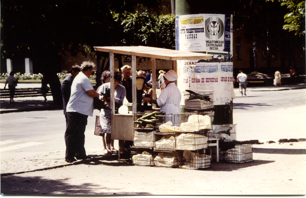 Tilsit (Советск), Verkaufsstand in der ehemaligen Hohen Straße