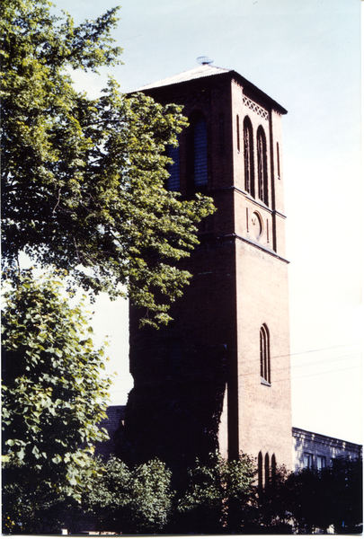 Tilsit (Советск), Turm der ehemaligen reformierten Kirche - heute Fahrschule