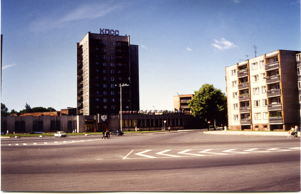 Tilsit (Советск), Ehemaliger Fletcherplatz mit Blick in die Hohe Straße