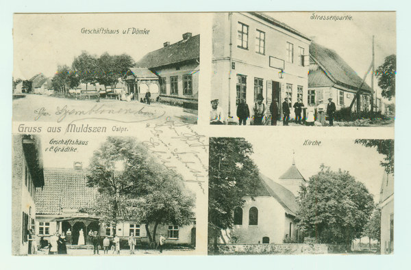 Mulden, Ansichtskarte Gruß aus Muldszen