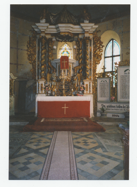 Gilgenburg, Ev. Kirche, Blick zum Altar