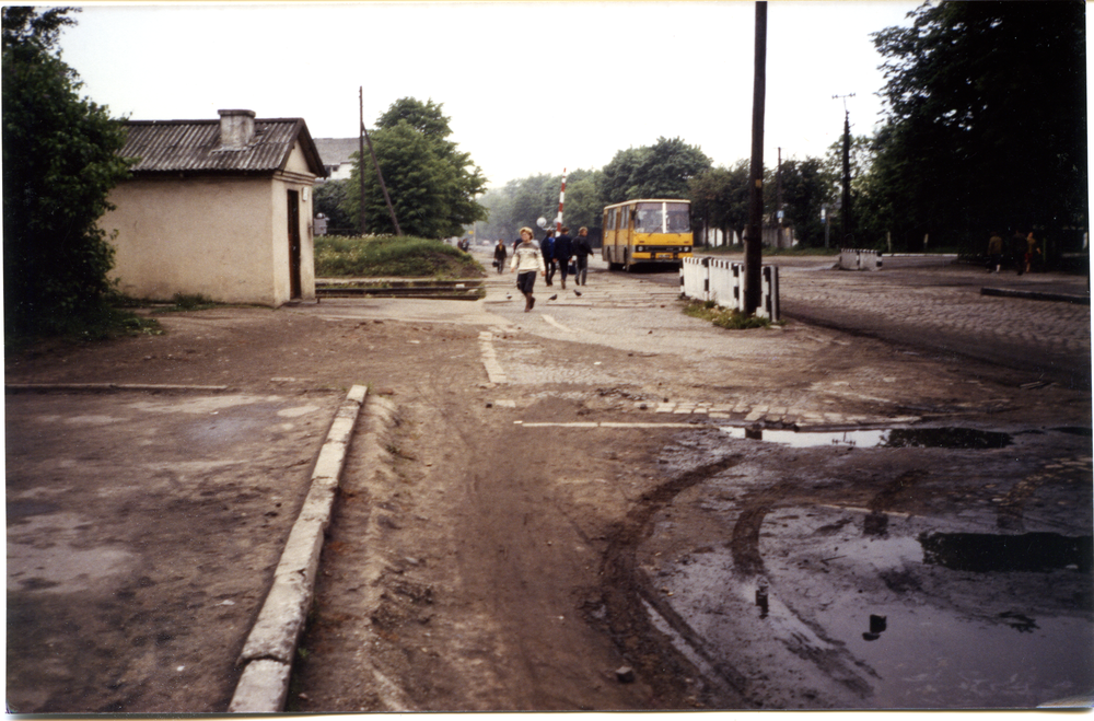 Tilsit (Советск), Der Eisenbahnübergang in der ehemaligen Stolbecker Straße