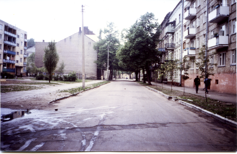 Tilsit (Советск), Ehemalige Landwehrstraße -  Blickrichtung Magazinstraße