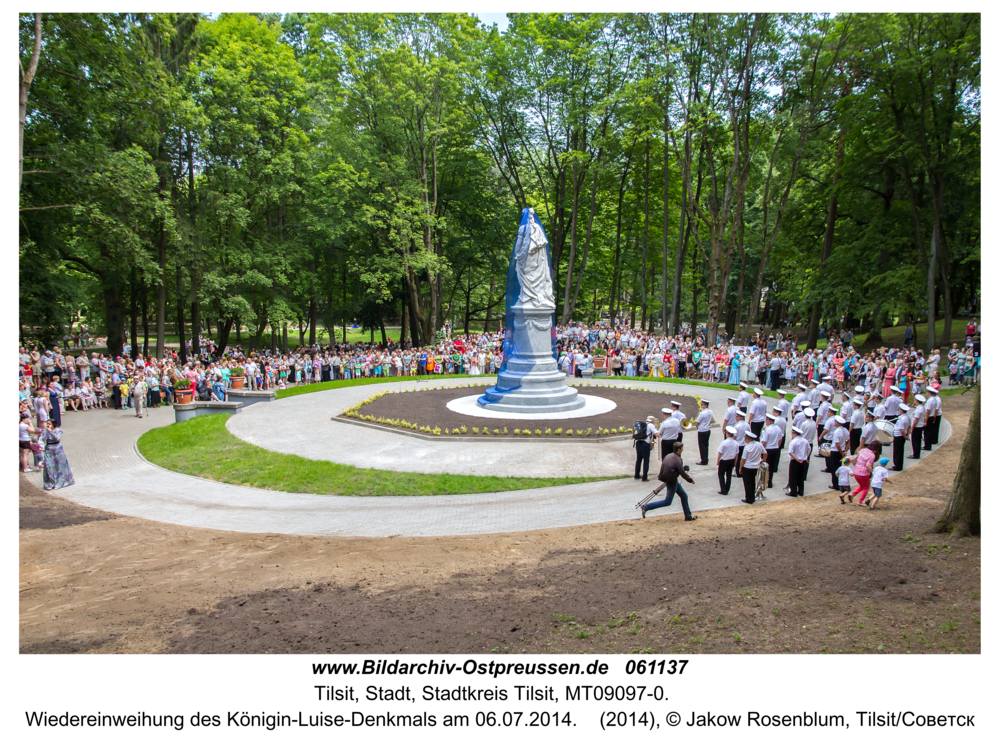 Tilsit, Wiedereinweihung des Königin-Luise-Denkmals am 06.07.2014