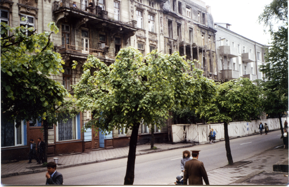 Tilsit (Советск), Ehemalige Hohe Straße neben dem Haus des Vorschussvereins