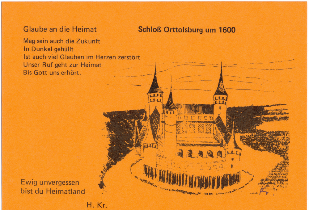 Ortelsburg, Alte Ordensburg, "Schloß Orttolsburg um 1600"