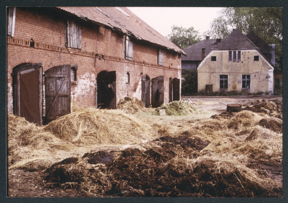 Popehnen, Vor dem Kuhstall häuft sich der Mist, Stall und Wohnhaus verfallen