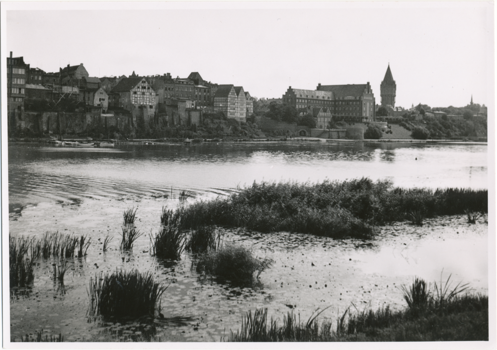 Marienburg, Stadtansicht über die Nogat