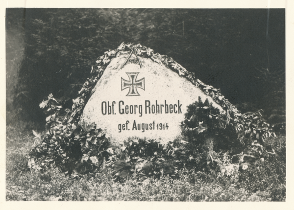 Grabenwald, Gedenkstein Oberförster Georg Rohrbeck