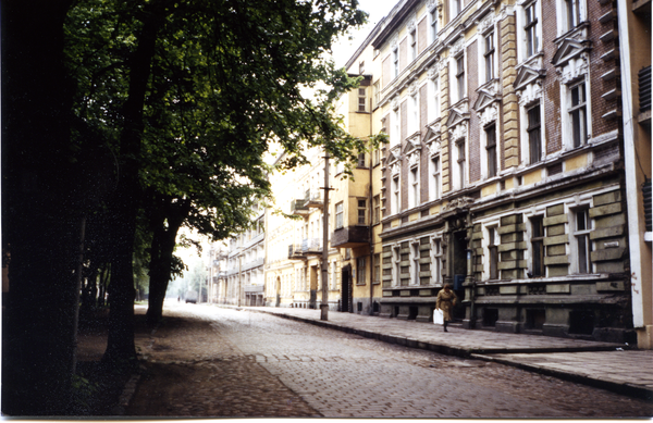 Tilsit (Советск), Blick von der ehemaligen Salzburger Straße in die Heinrichswalder Straße