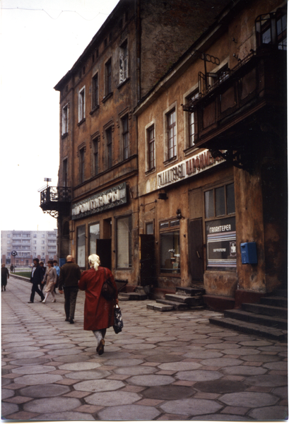 Tilsit (Советск), Ehemalige Deutsche Straße mit Blick zum Fletcherplatz