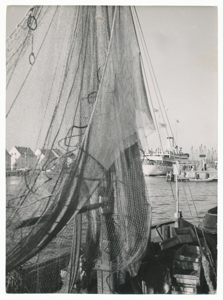 Pillau, Seestadt, Innenhafen mit Schiff "Seedienst Ostpreußen"