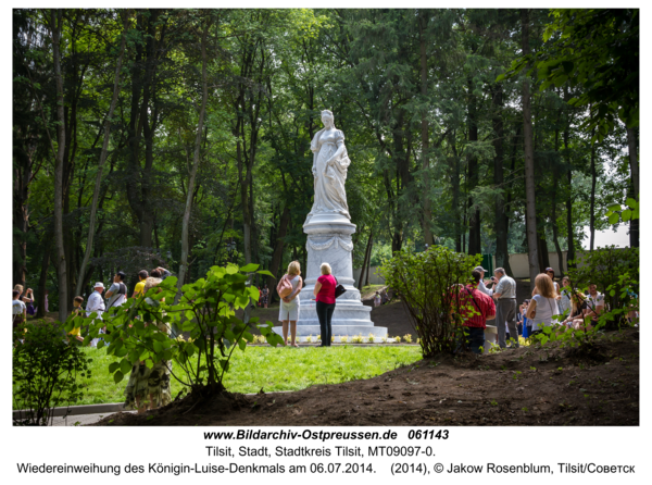 Tilsit, Wiedereinweihung des Königin-Luise-Denkmals am 06.07.2014