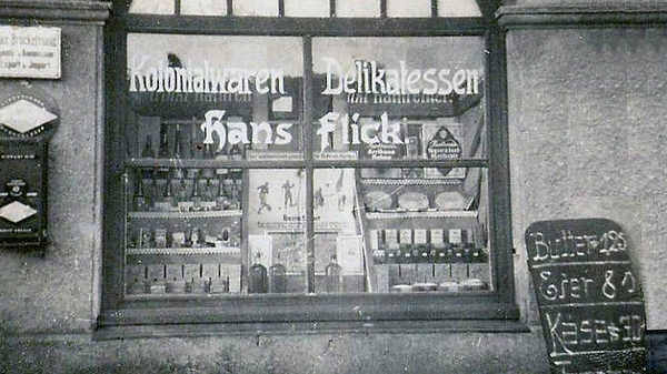 Eydtkau, Kantstraße 12, Kolonialwarenladen von Hans & Dora Flick, geb. Vorwald