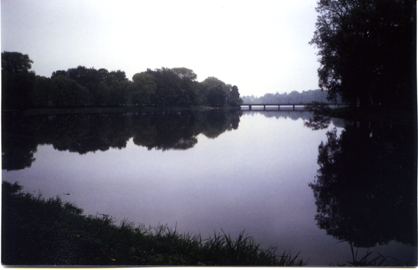 Tilsit (Советск), Ehemaliger Schlossmühlenteich mit Teichbrücke