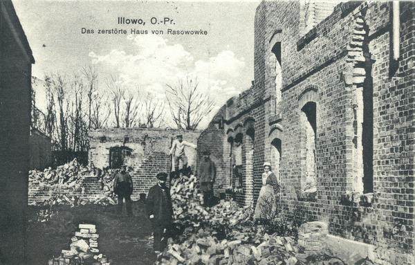Illowo, zerstörtes Haus Rasowowke
