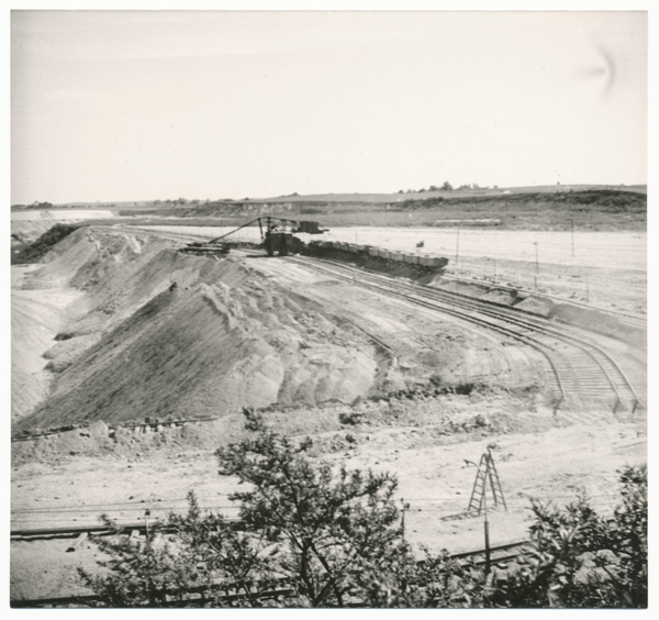 Palmnicken, Bernsteinwerk, Tagebau, Abbau der Blauen Erde