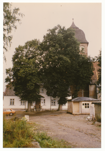 Passenheim, Evang. Kirche und Pfarrhaus