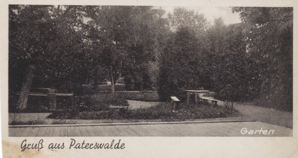 Paterswalde, Garten