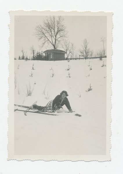 Schloßberg, Kreisstadt, Parkanlagen im Winter, Käte Schröder