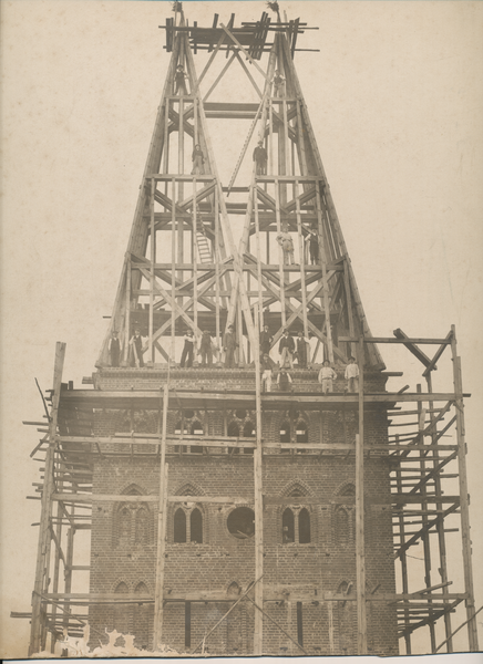 Osterode (Ostpr.), Neue Evangl. Kirche im Bau