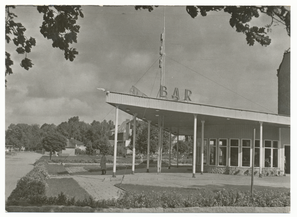 Osterode (Ostpr.), Teilansicht, Bar im Park ?