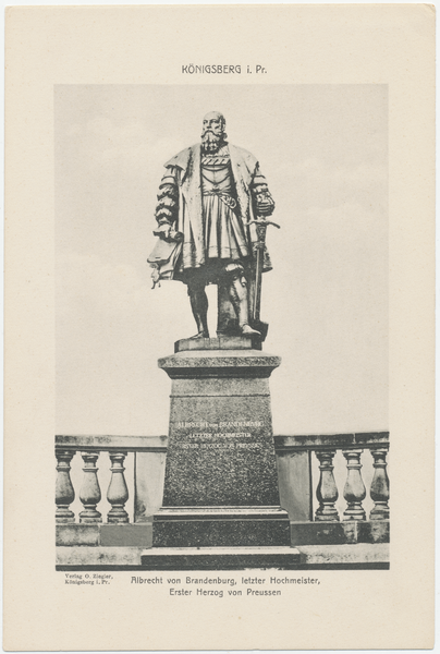 Königsberg (Pr.), Münzplatz, Herzog Albrecht Denkmal