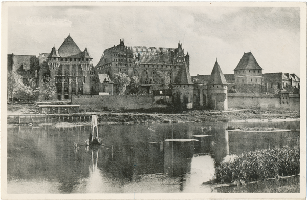 Marienburg (Westpr.) (Malbork), Die Marienburg von der Nogatseite (Westseite)