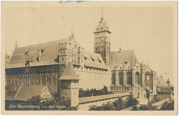 Marienburg, Hochschloss und Schlosskirche von  Südosten