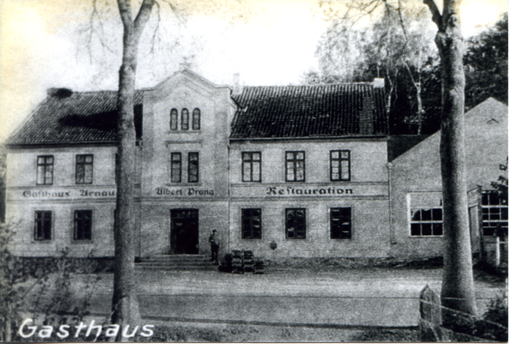 Arnau Kr. Samland, Postkarte, Gruß aus Arnau, Gasthaus