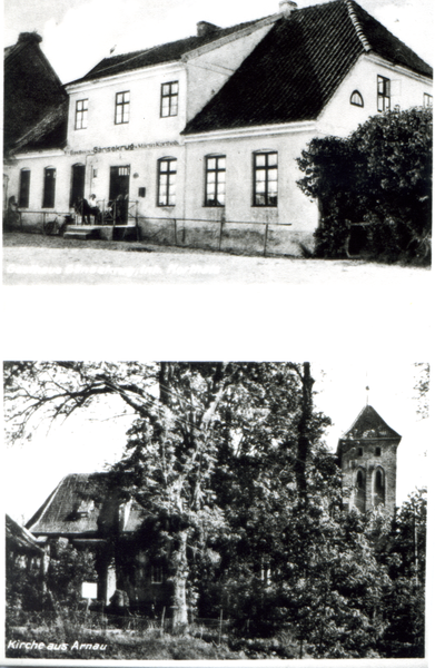 Arnau Kr. Samland, Postkarte, Arnau und Fuchsföfen