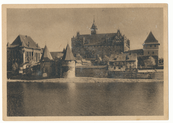 Marienburg i. Westpr., Die Marienburg von der Nogatseite