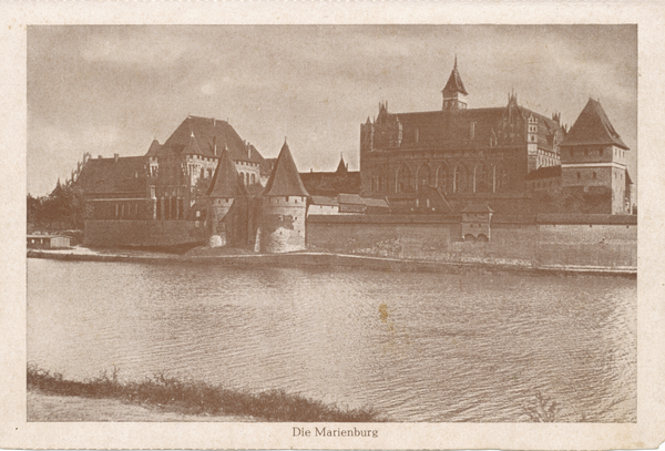 Marienburg i. Westpr., Die Marienburg von der Nogatseite