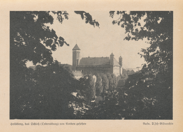 Heilsberg Kr. Heilsberg, Schloss (Ordensburg) von Norden gesehen