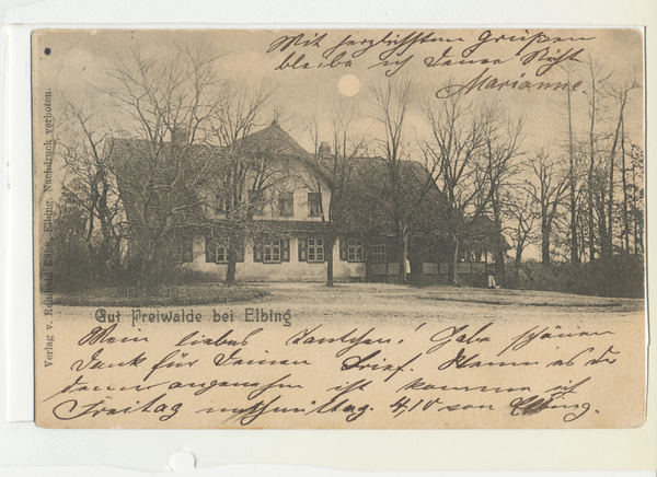 Freiwalde Stadtkr. Elbing, Gut,  Vorderansicht